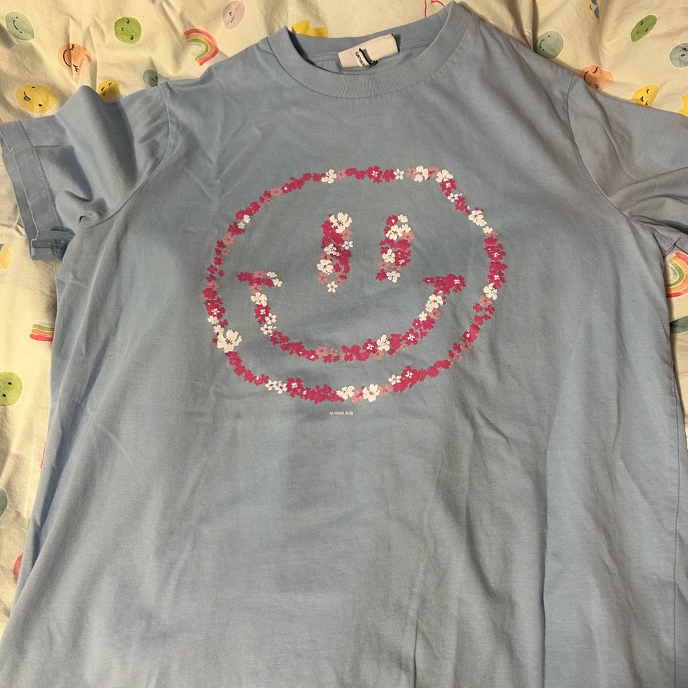Blue Smiley Face T-Shirt